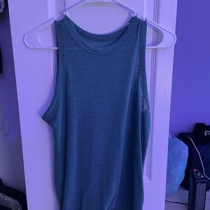 Sheer Turquoise Tank Top